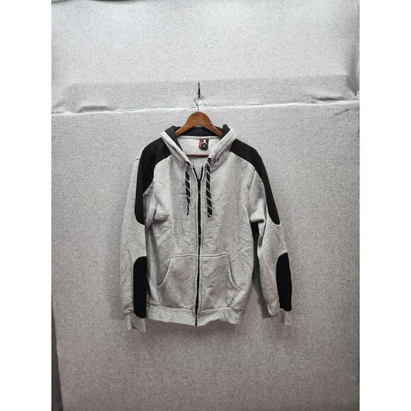 Jump Space Gray & Black Zip-Up Hoodie Small Cotton & Polyester Unisex - Picture 1 of 3